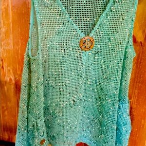 Kaktus Beach Cover Mesh Blouse p3